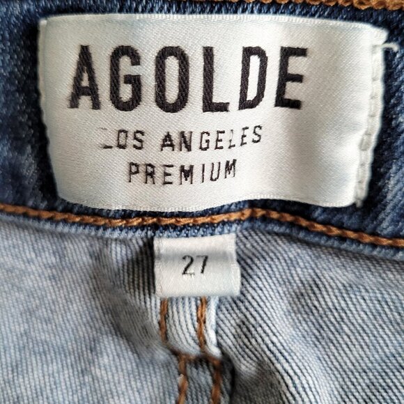 AGOLDE Sophie Distressed High Rise Crop Skinny Jeans - Picture 6 of 7
